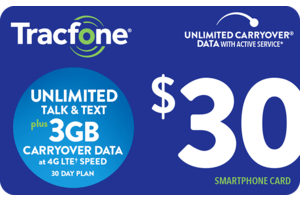 Tracfone Unlimited $30 eGift