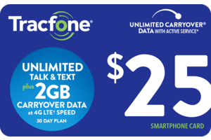 Tracfone Unlimited $25 eGift