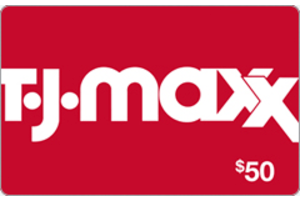 TJ Maxx Red $50 Gift Card