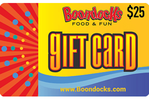 Boondocks Fun Center $25 eGift