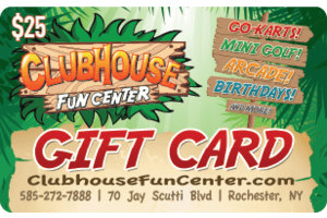 The Clubhouse Fun Center $25 eGift