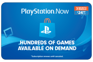 Sony PS Now 3M $24.99 eGift