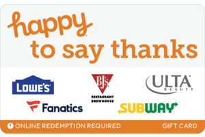 Happy to Say Thanks Swap eGift