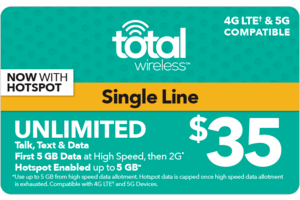 Total Wireless $35 Prepaid Phone Card (e-delivery)