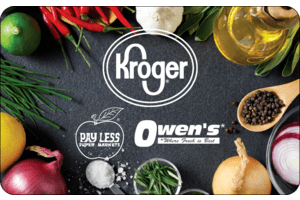 Kroger Ownes Payless Ingredients Gift Card