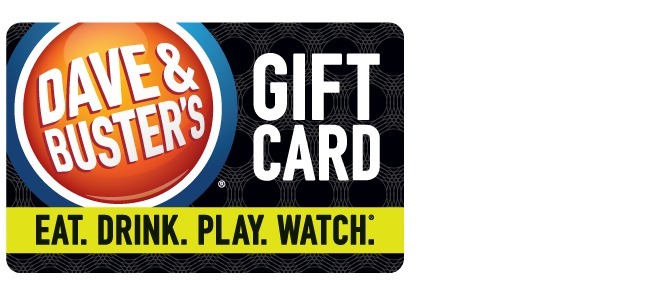 David and buster gift cards