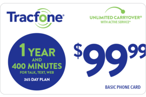 TRACFONE $99.99 Prepaid Phone Card (e-delivery)