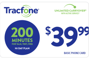 TRACFONE $39.99 Prepaid Phone Card (e-delivery)