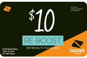 Boost $10 Prepaid Phone Card (e-delivery)