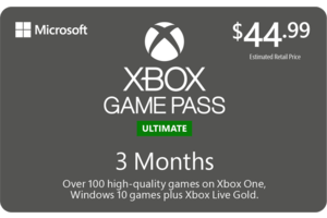 XBOX Gamepass Ultimate 3M $44.99