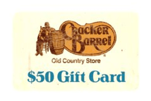 Cracker Barrel $50 Gift Card