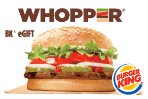 Burger King Whopper eGift