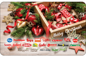Kroger Merry Christmas Gift Card