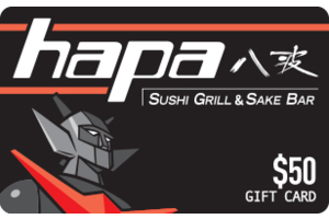 Hapa Sushi Grill and Sake Bar $50 eGift