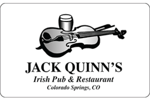 Jack Quinns Irish Pub and Restaurant eGift